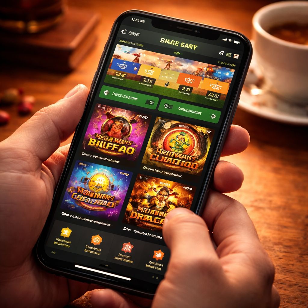 786JL mobile gaming interface on smartphone